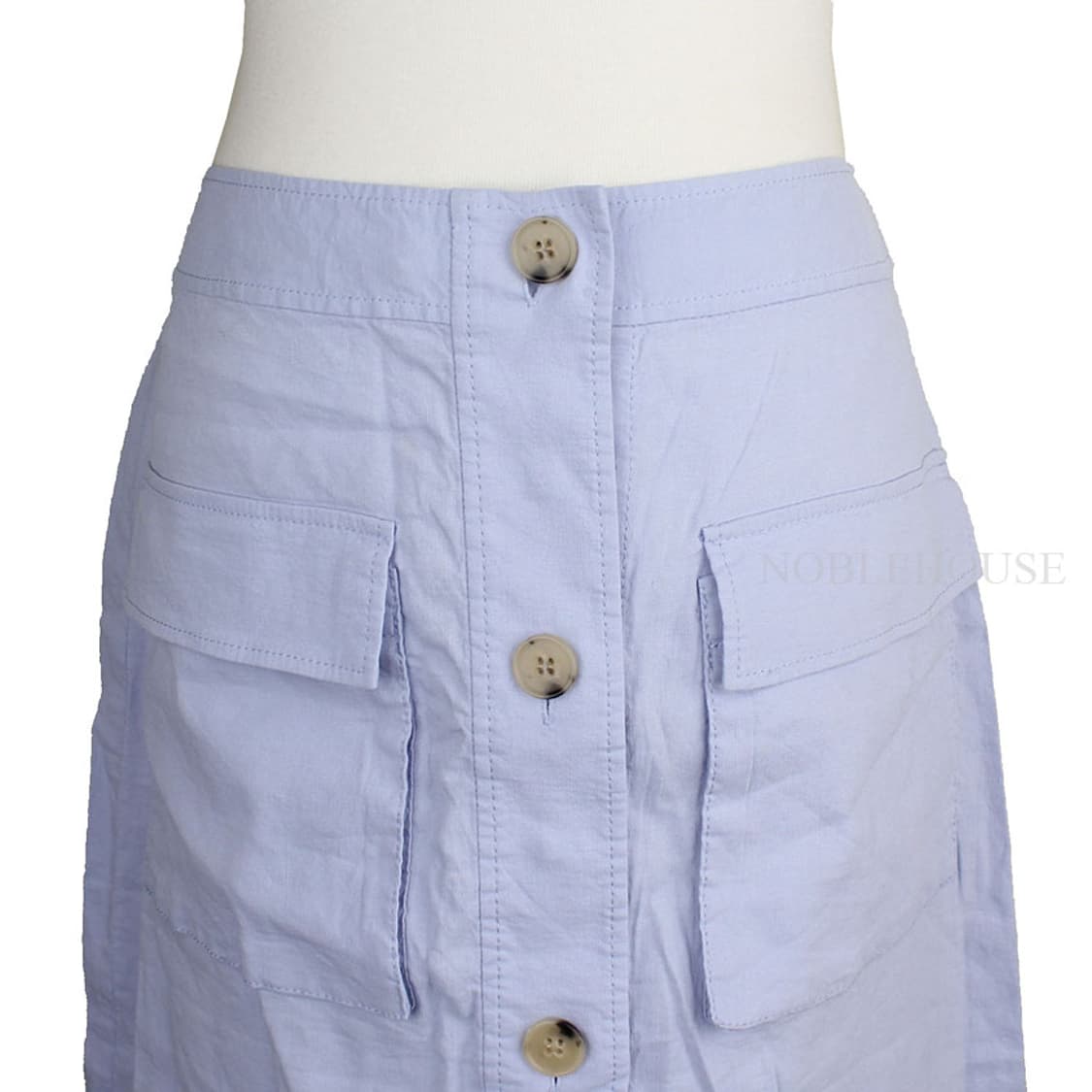 띠어리 연하늘색 빅포켓 린넨 스커트(0) 상품이미지5