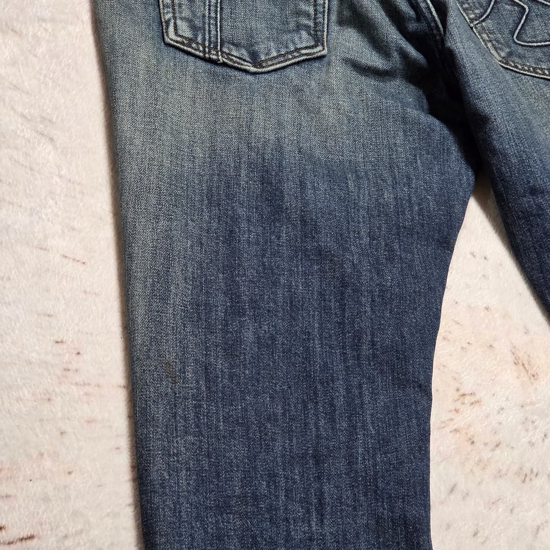 후부 중청 슬림 스트레이트핏 데님 팬츠 상품이미지3