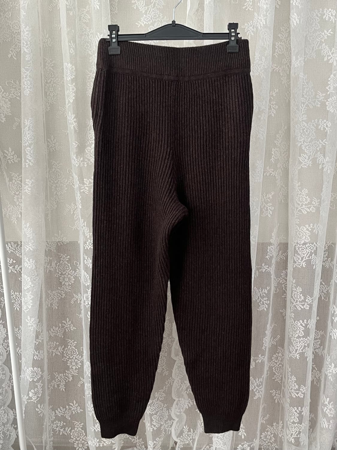XS) 랙앤본 캐시미어 니트 조거 팬츠 브라운 상품이미지2
