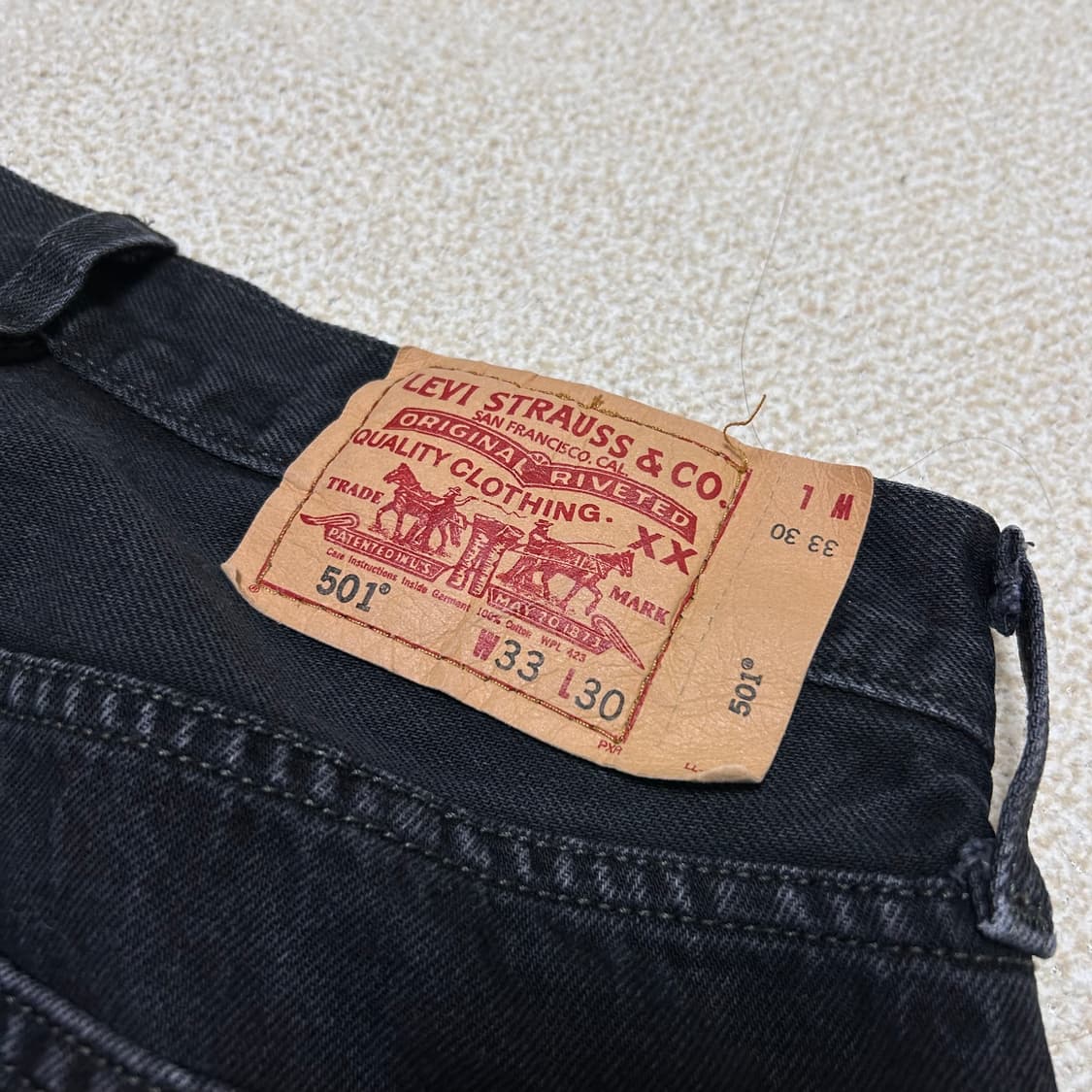 Levi’s 501 Black Denim Jeans 상품이미지4