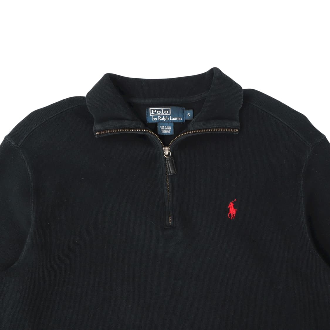 폴로 랄프로렌 블랙 하프집업 코튼 니트 상품이미지2