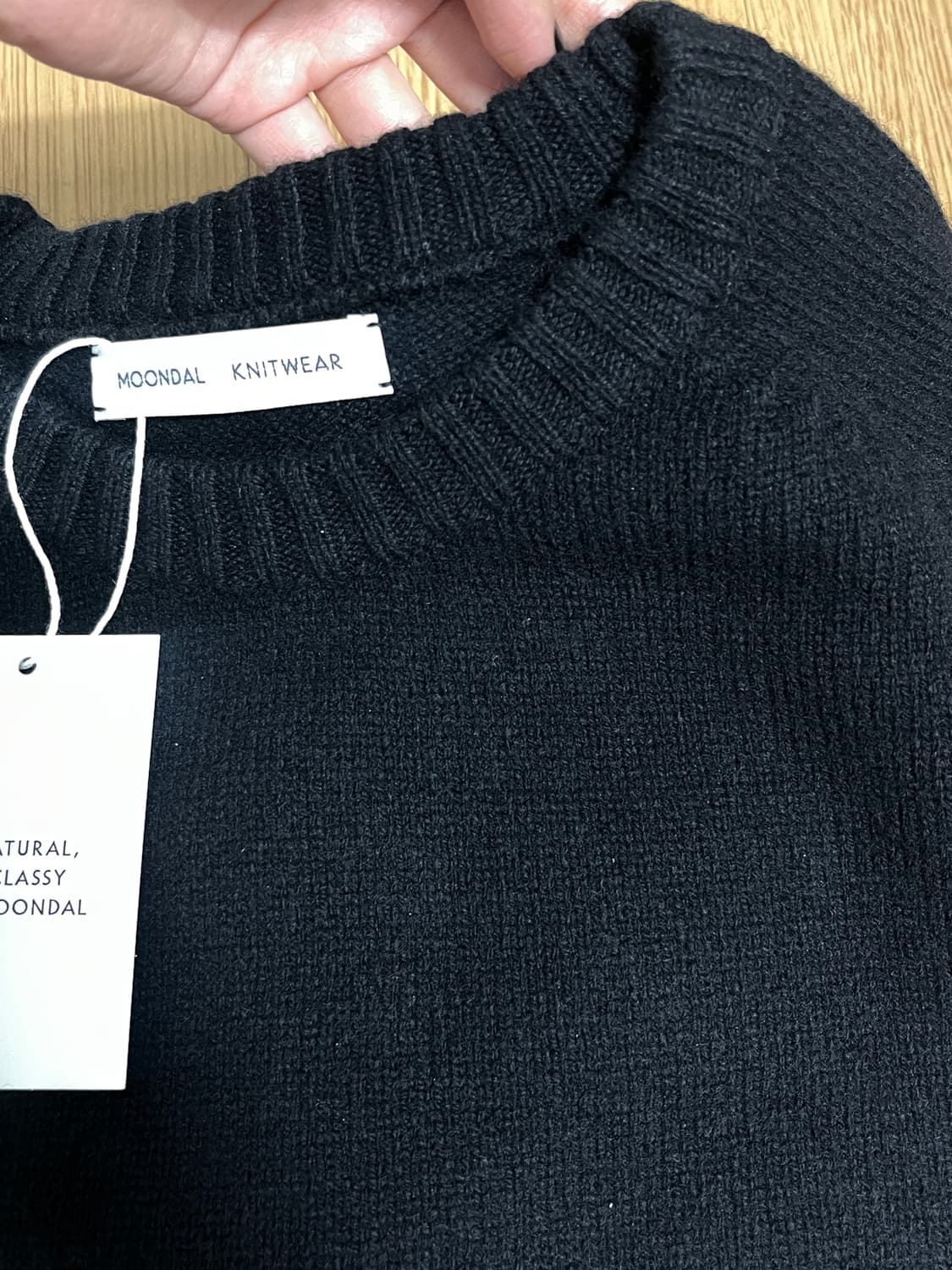 문달 니트 블랙 상품이미지2