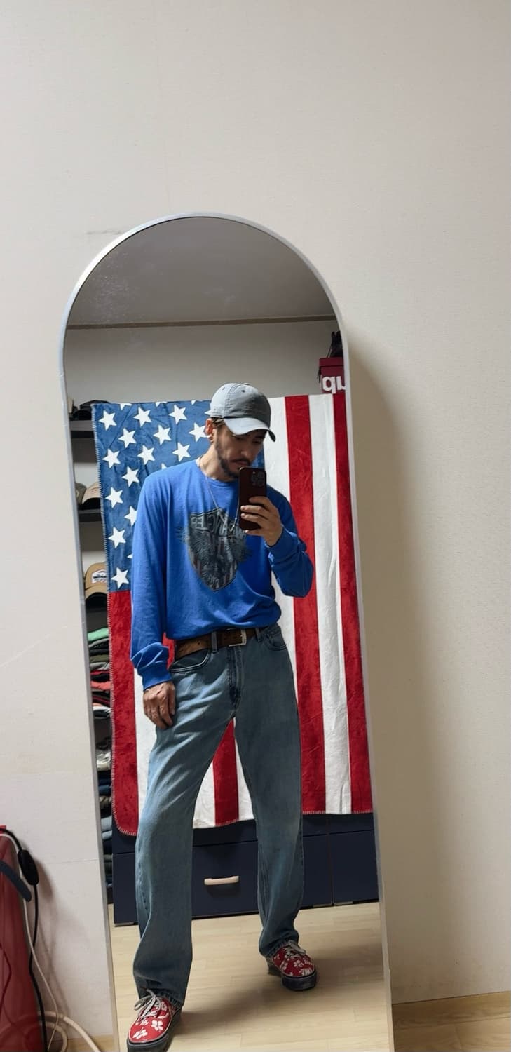 Wrangler 랭글러 빈티지 프린팅 롱슬리브 [L] 상품이미지2
