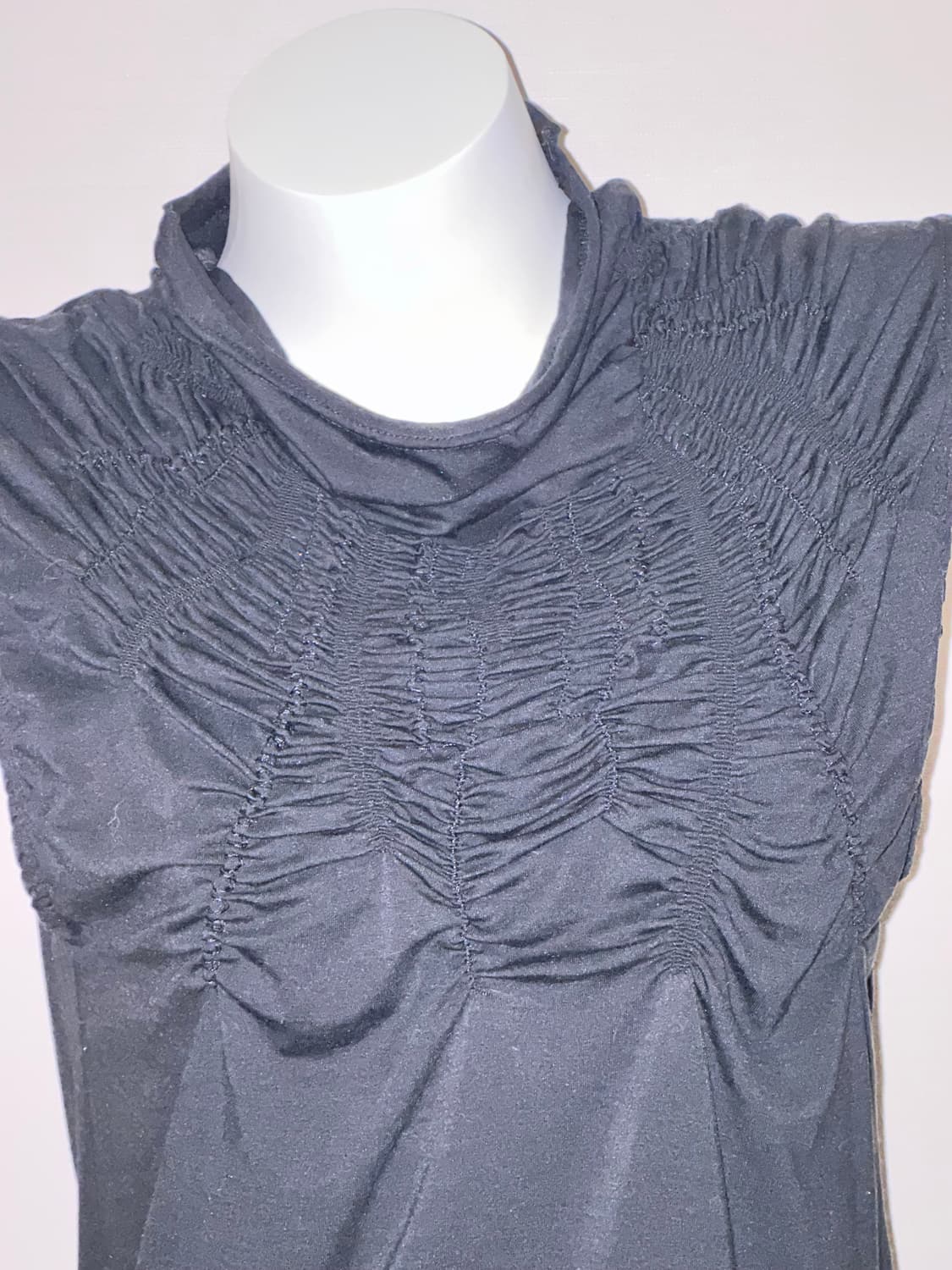 빈티지 셔링 고스 폴라 슬리브리스 상품이미지3