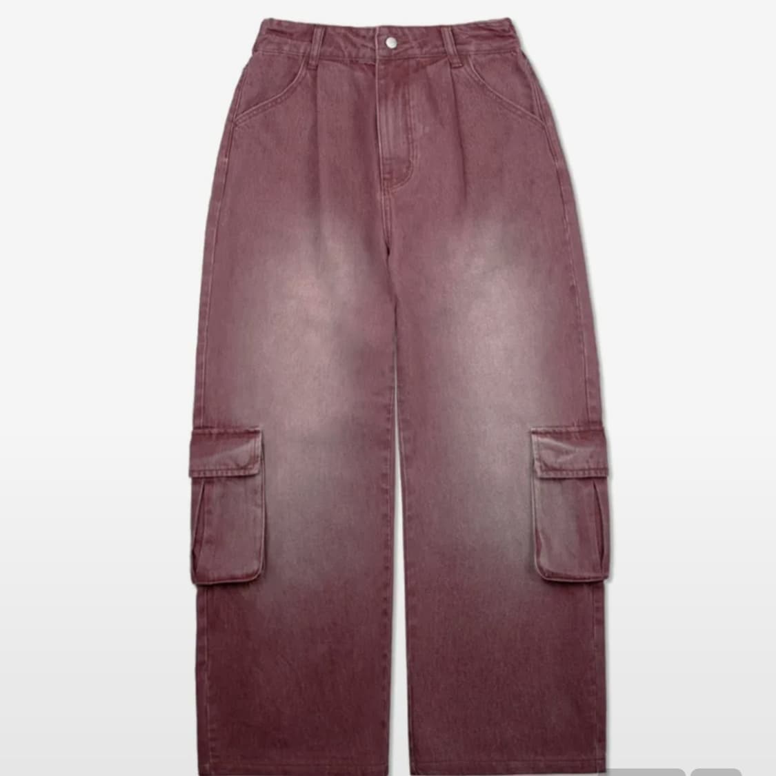 엑스톤즈 데님 팬츠 (핑크 L) 상품이미지3