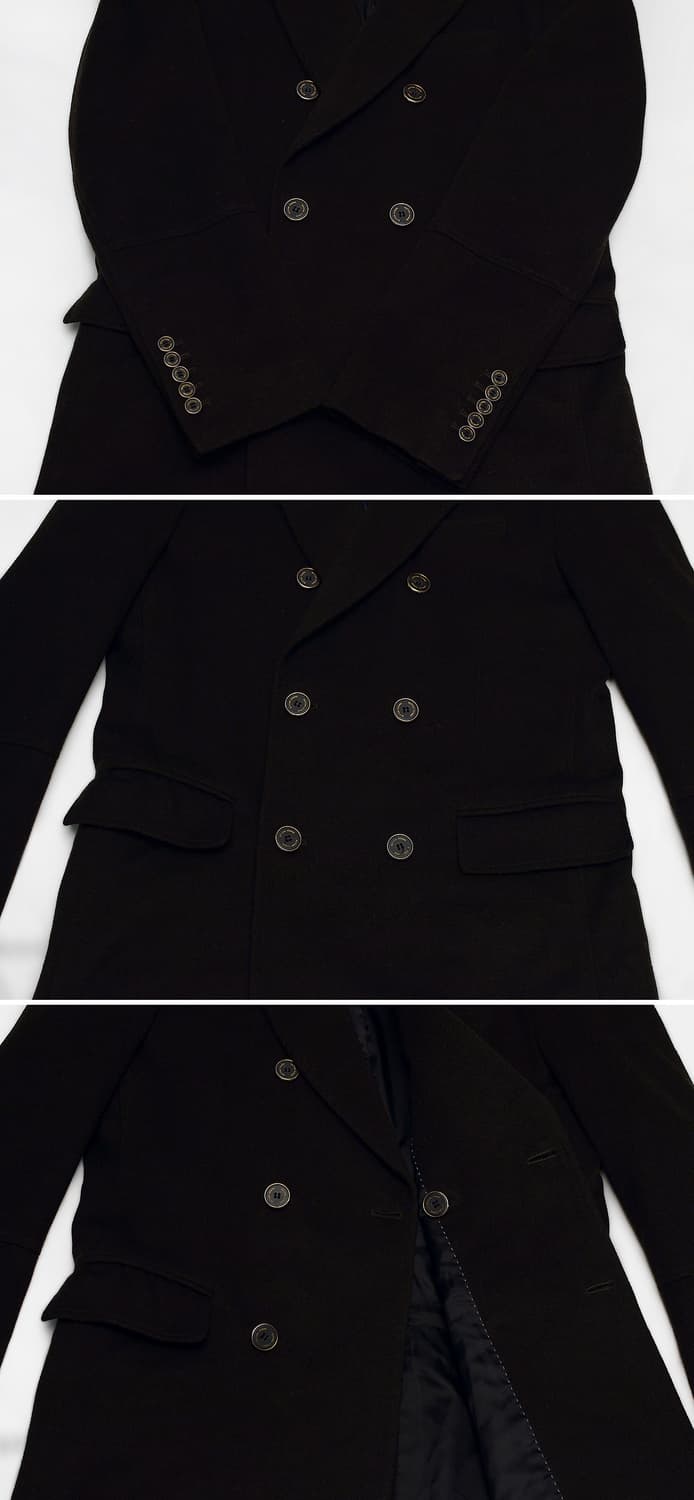 버튼옴므 제일모직 울캐시미어 핸드메이드 클래식 더블 코트 (100) 상품이미지6