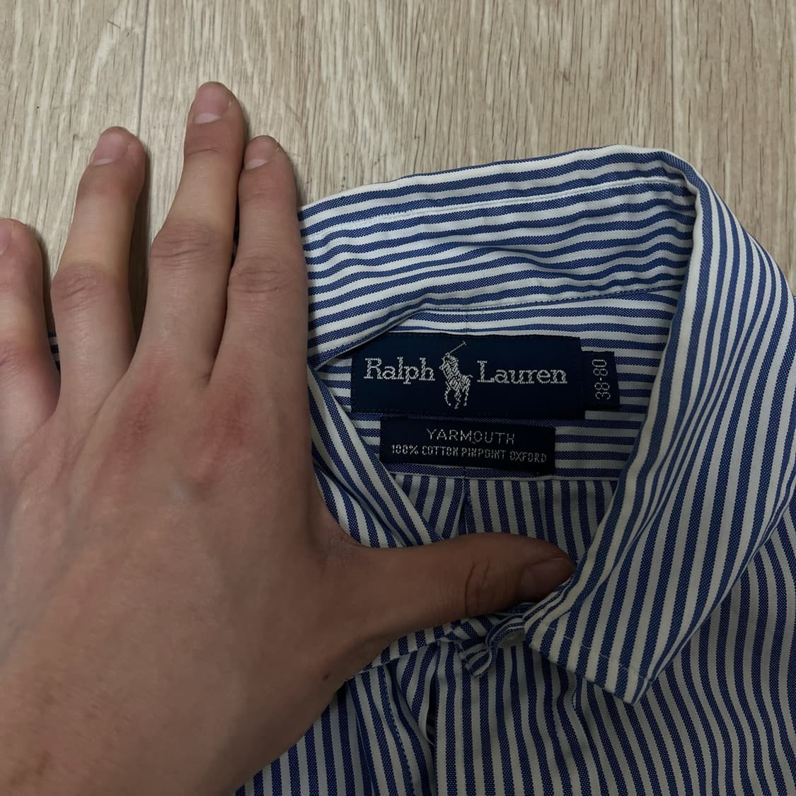 폴로 랄프로렌 남성 버튼다운 스트라이프 셔츠 L/100  상품이미지5