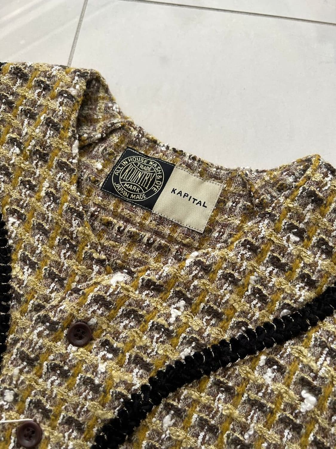 TWEED BASEBALL SHIRT 트위드 야구 셔츠 상품이미지5