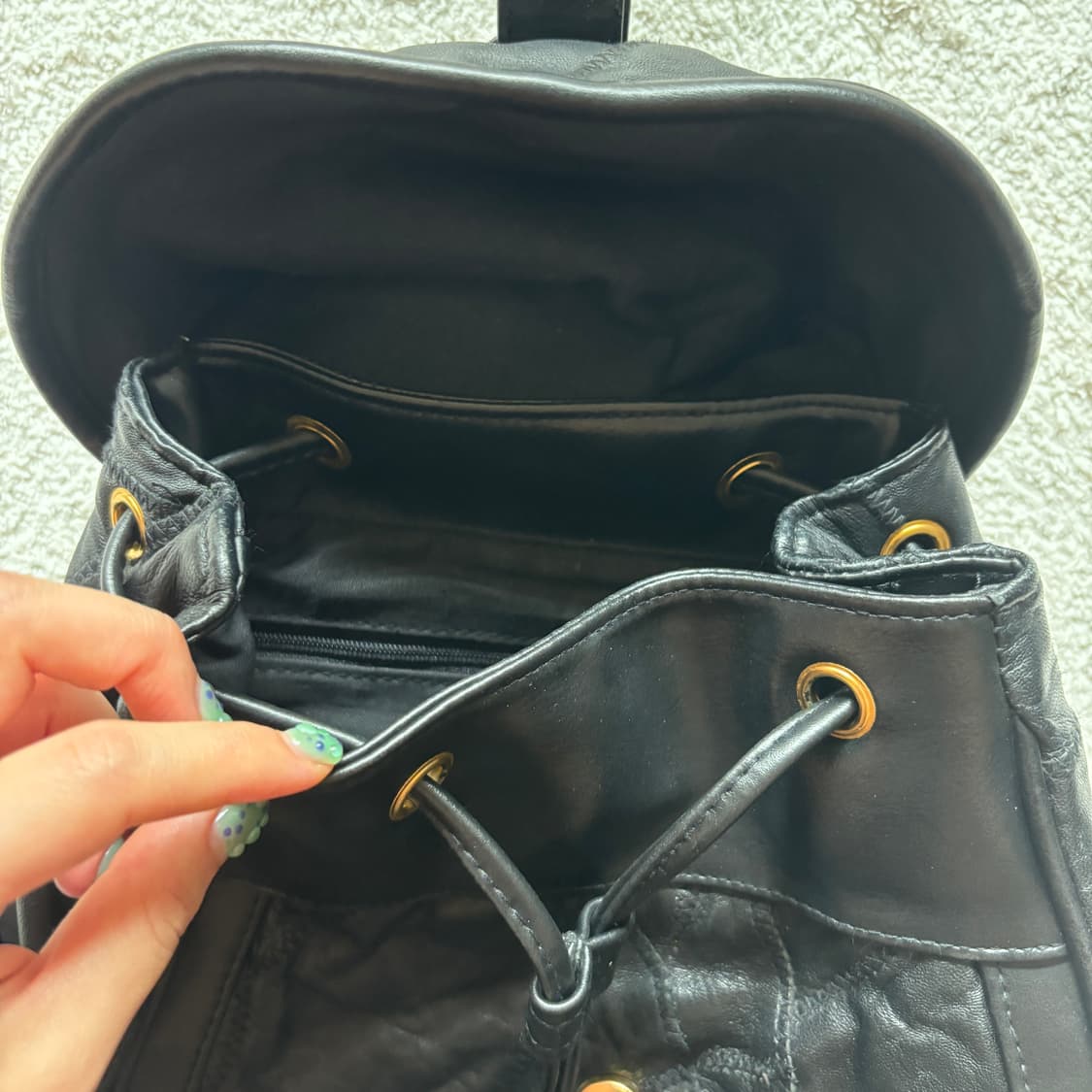 빈티지 레더 백팩 상품이미지3