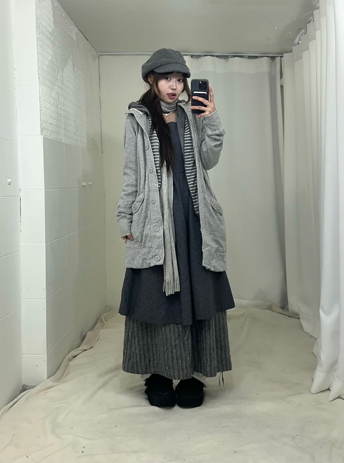 그레이 너드모리 니혼진 코디세트 상품이미지1