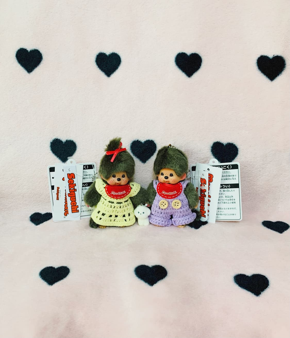 몬치치 니트 커플 키체인 상품이미지1