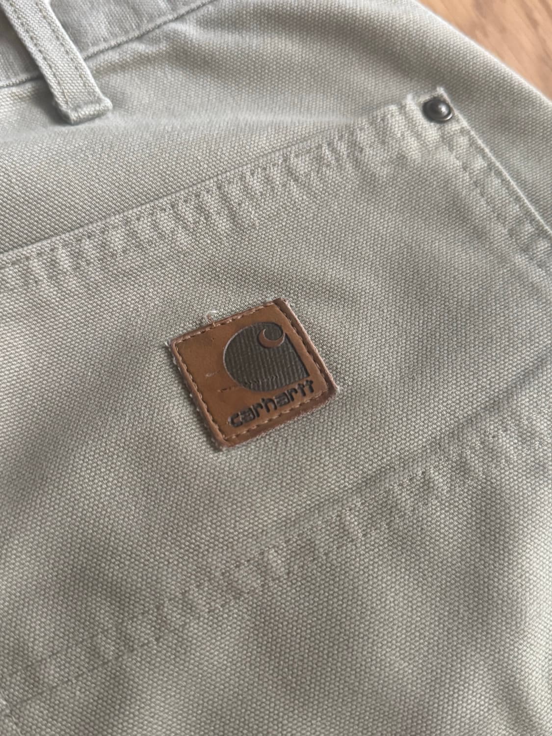 칼하트 더블니 베이지 데미지 팬츠 34/36 상품이미지7