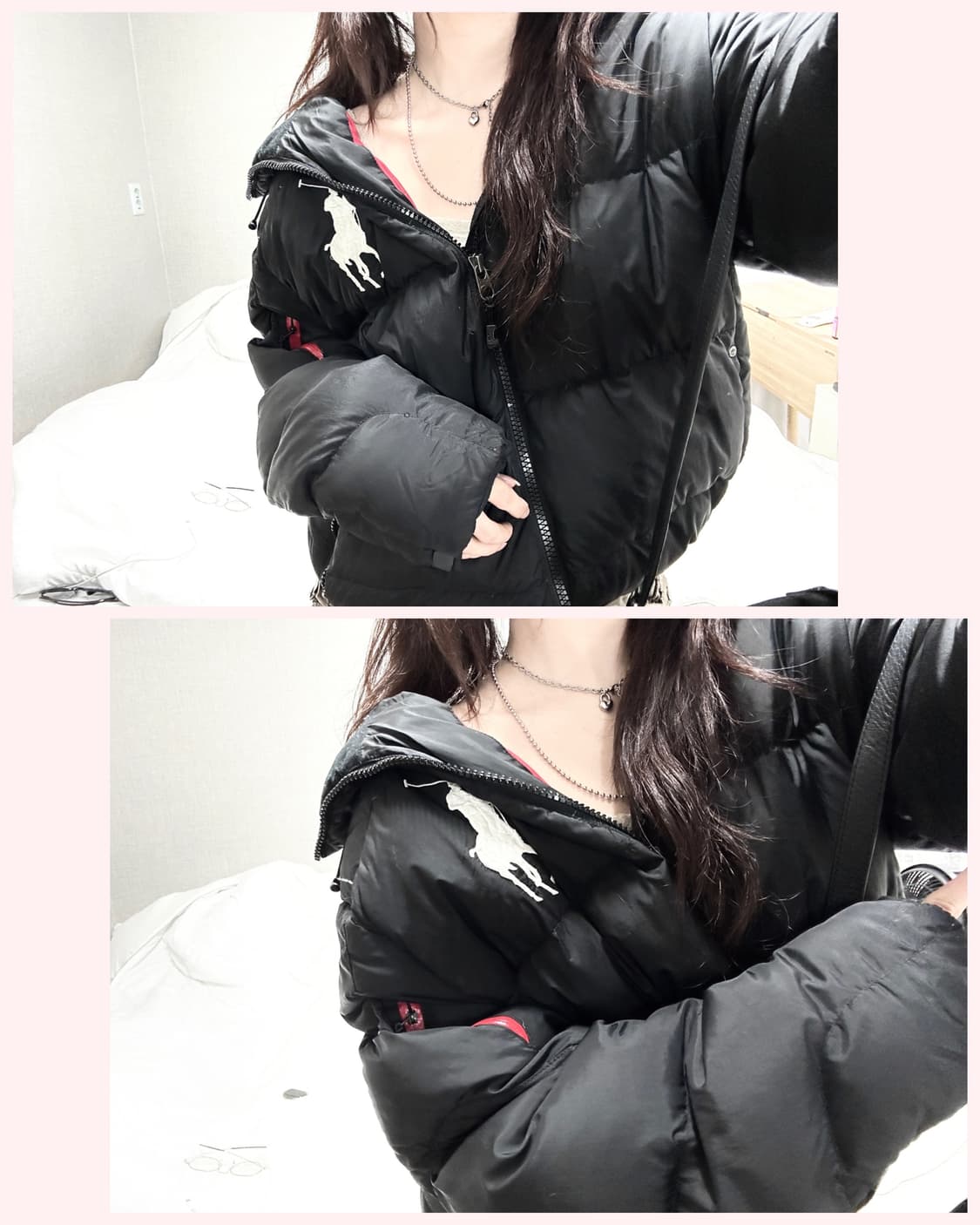 폴로 빅포니 블랙 덕다운 패딩 상품이미지1