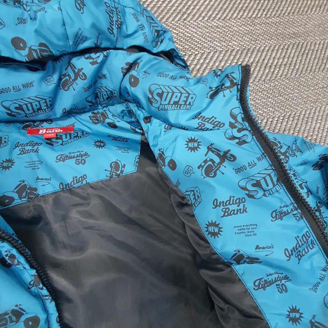 인디고뱅크 패턴 겨울 패딩 남자105 상품이미지6