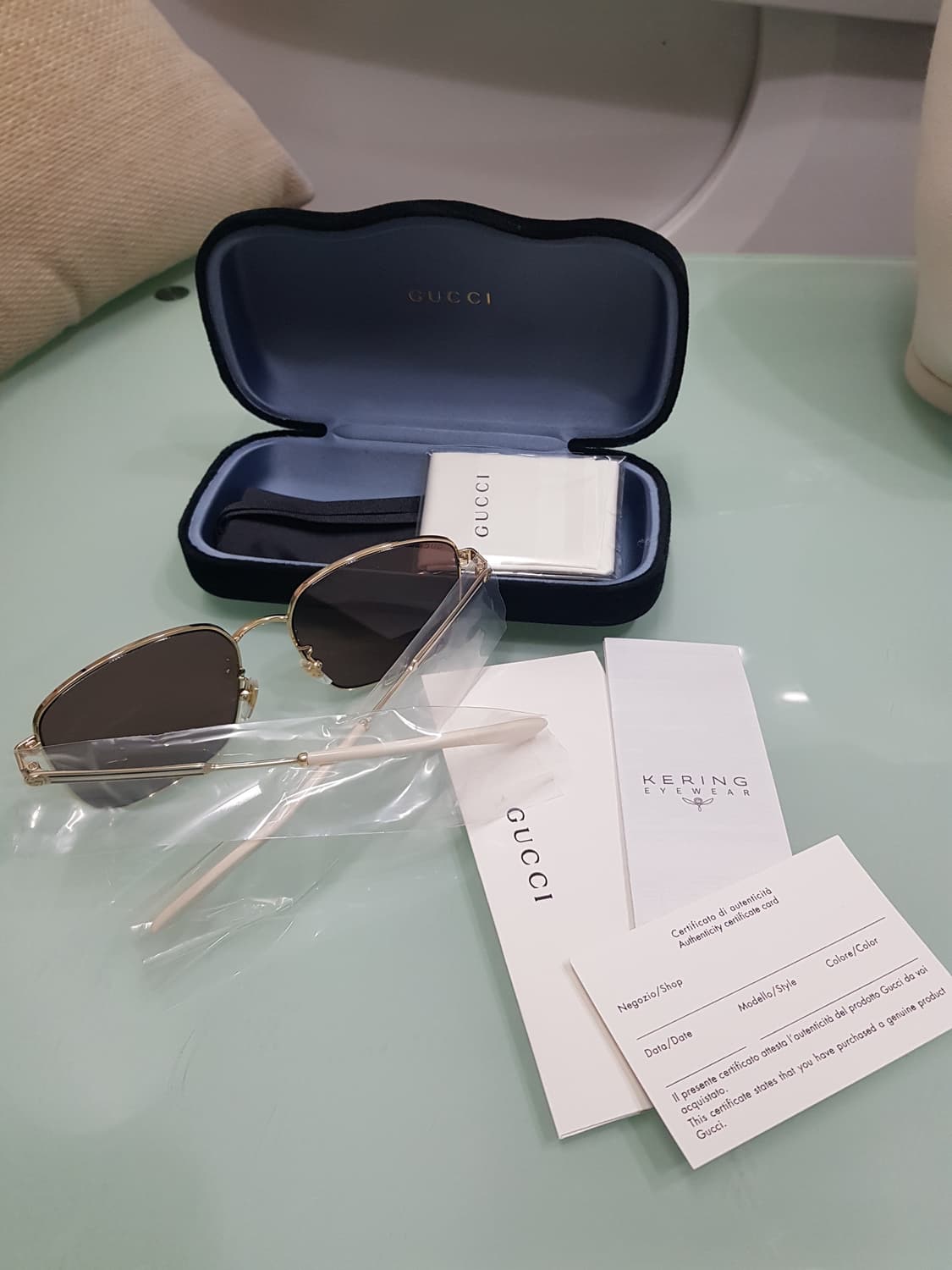 구찌 브라운메탈 오버선글라스(새상품정품 풀구성) 상품이미지10