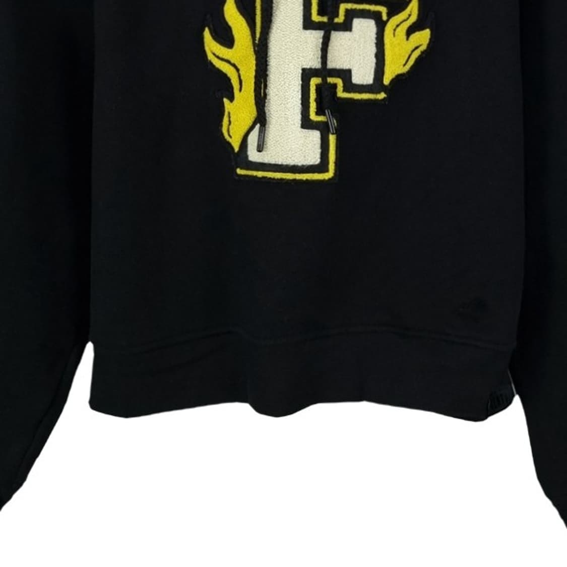 [푸마 X 리한나] 그래픽 자수 오버핏 크롭 후드티 블랙 M19283 상품이미지5