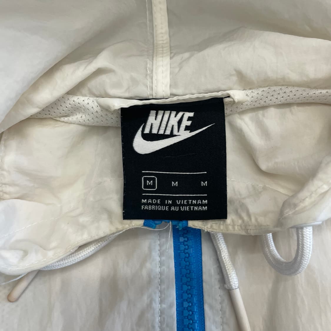 M 나이키 헤리티지 윈드러너 화이트 바람막이 상품이미지4