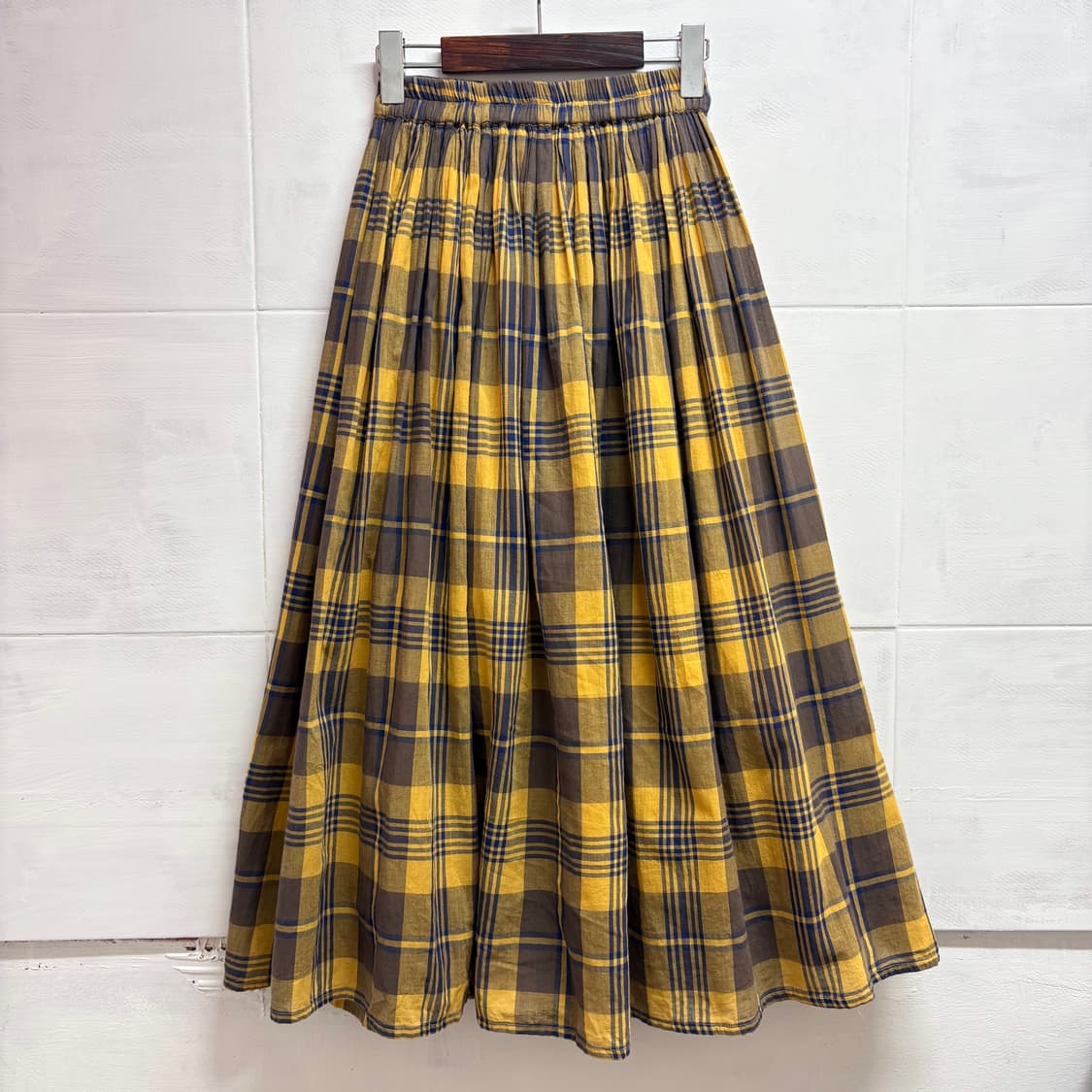 samansa mos2 사만사모스 코튼 체크 롱스커트 JPN 상품이미지1