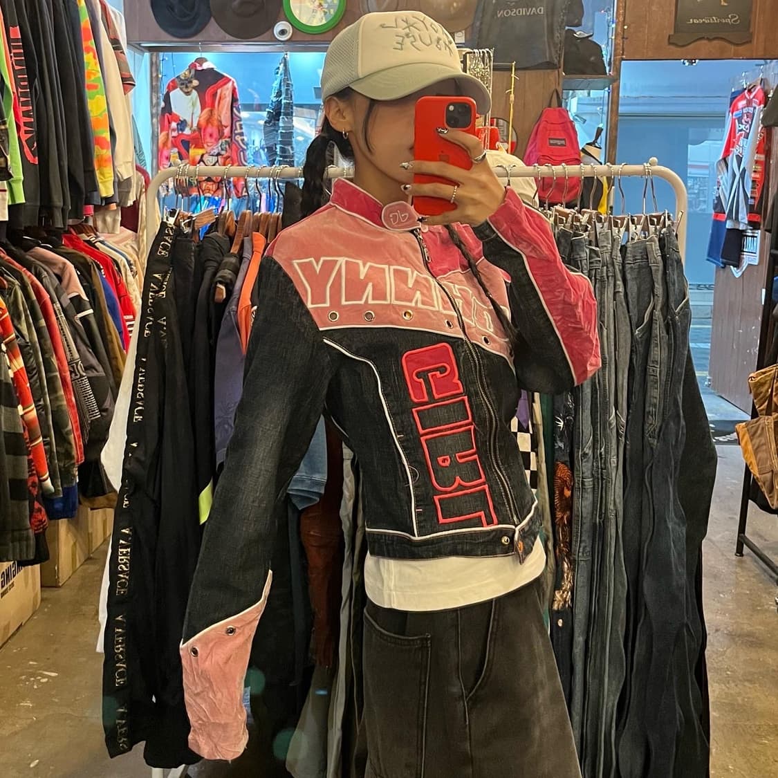 y2k racing blue jacket 상품이미지7