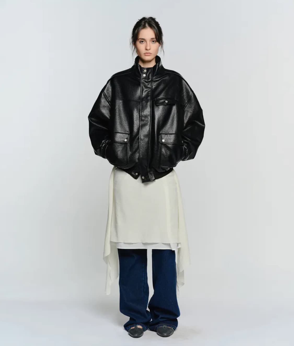 썬번 프로젝트 레더자켓 상품이미지2