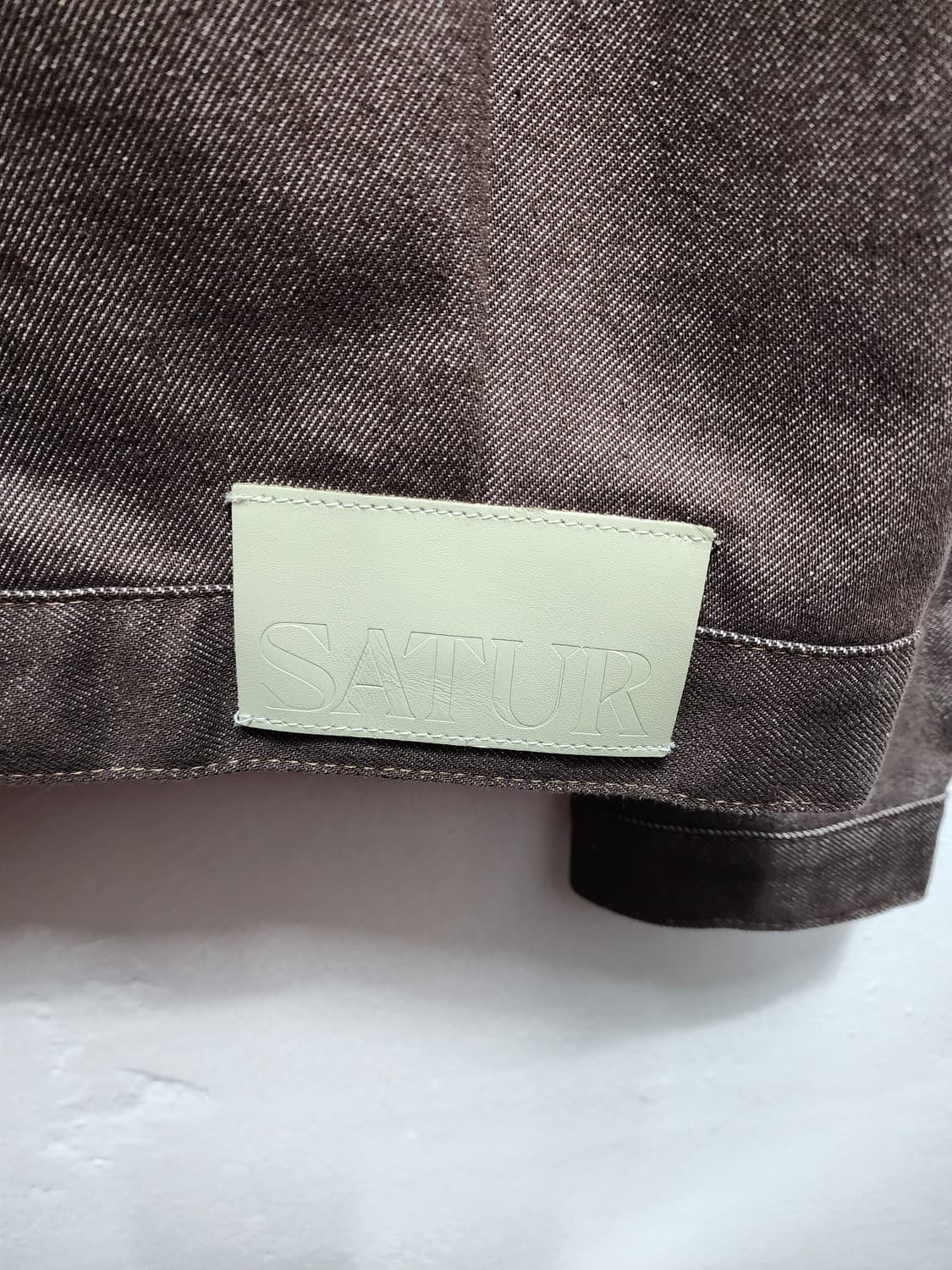 Satur 세터 카이엔 소피아브라운 데님자켓 상품이미지4