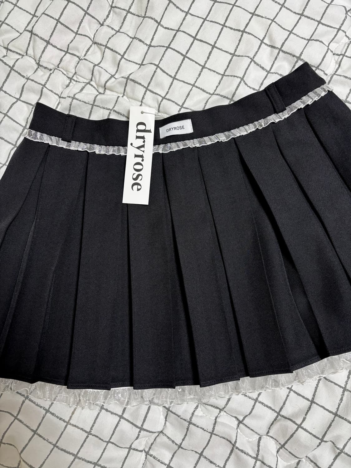 (새상품)드라이로즈 피아노 레이스 스커트 블랙 S 쓰리타임즈 더티스 상품이미지2