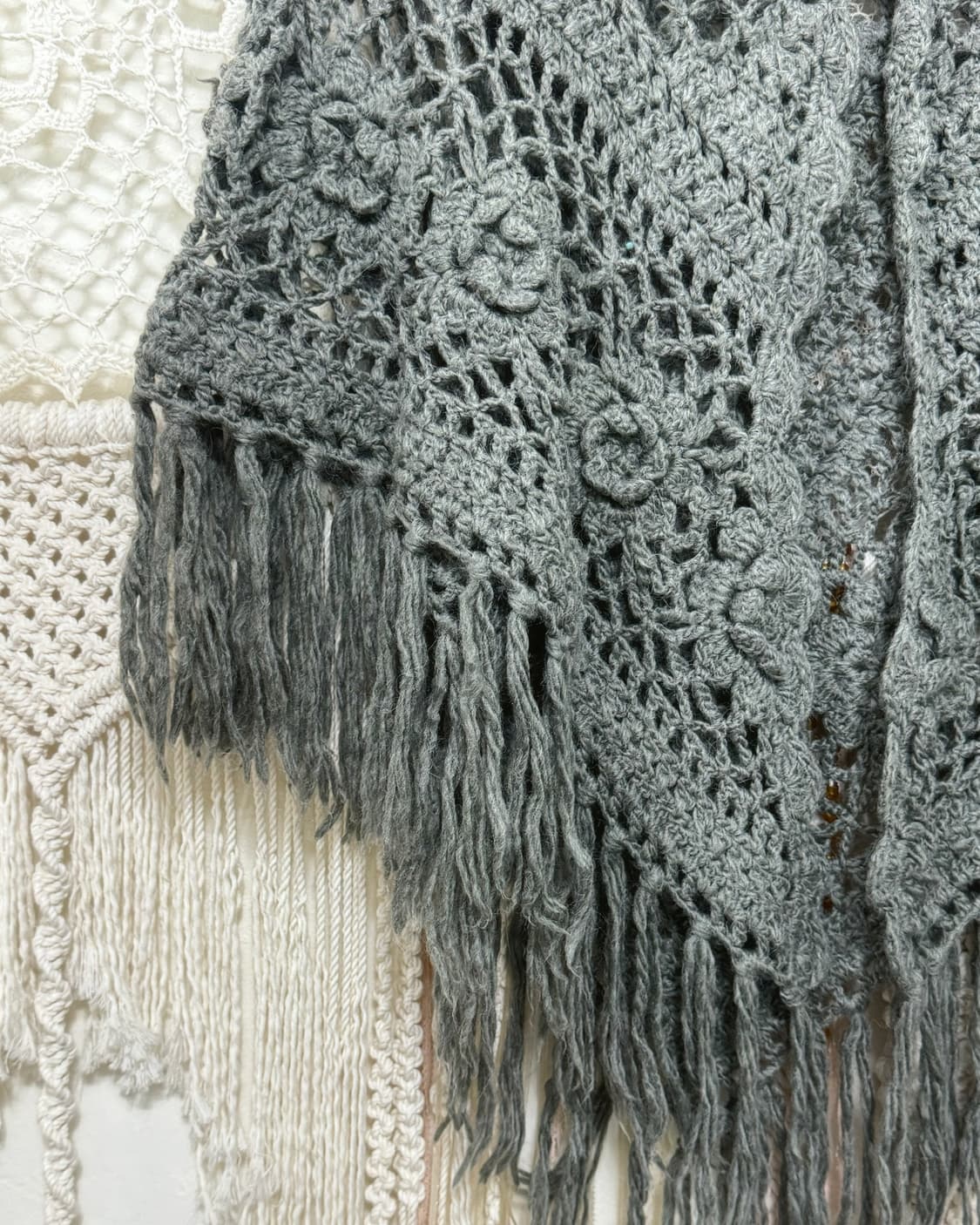 Earth Music Gray Flower Cape 상품이미지5