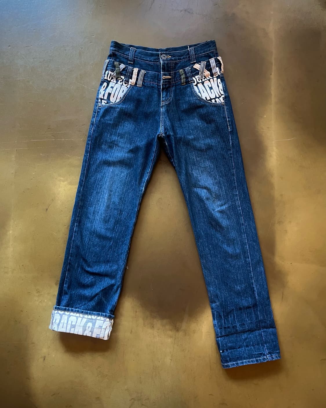 90-00s Jpn Vintage Double Waist Denim 상품이미지5