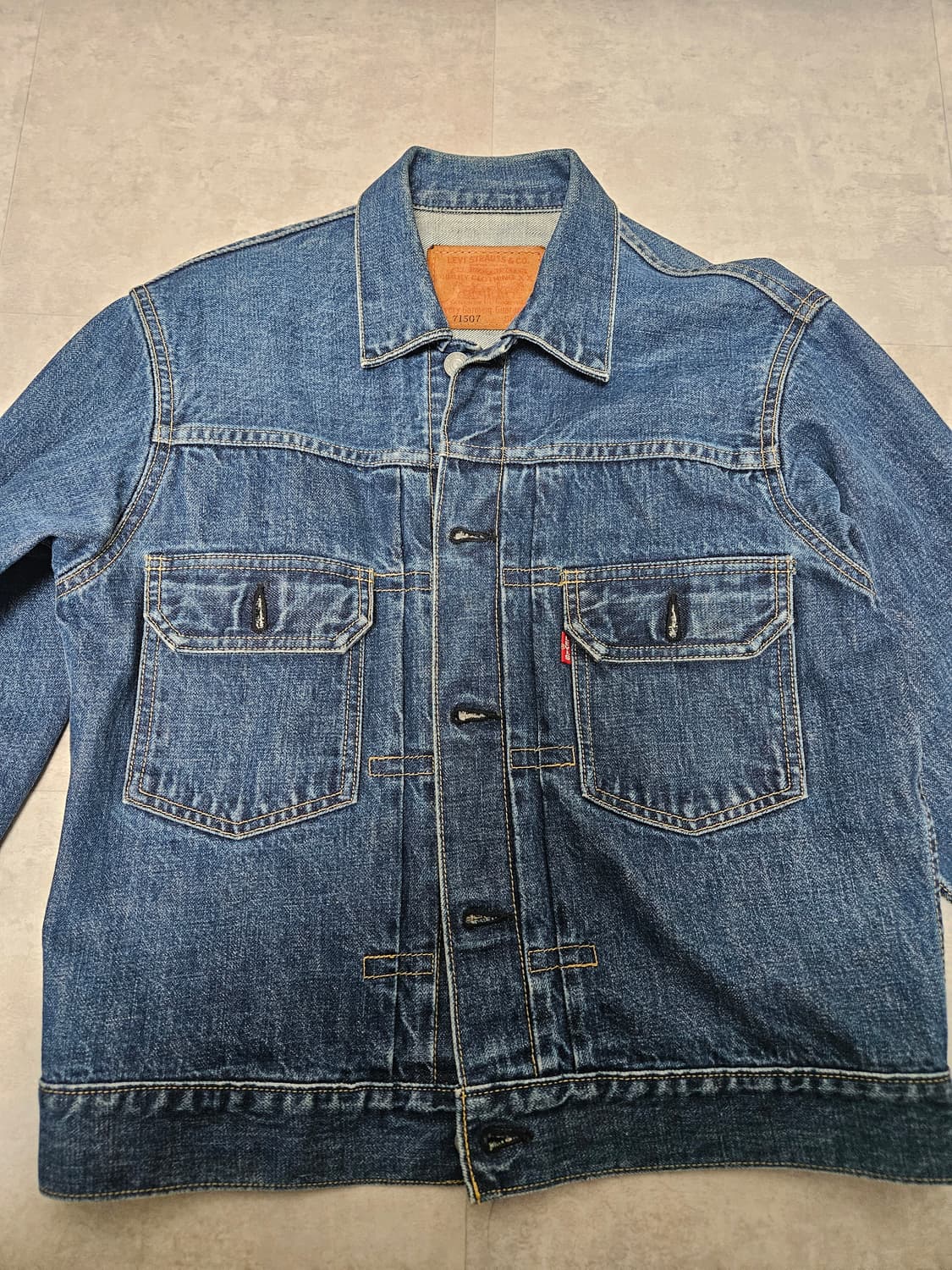 리바이스 lvc 2세대 71507 38사이즈 g쟌 데님자켓 상품이미지1