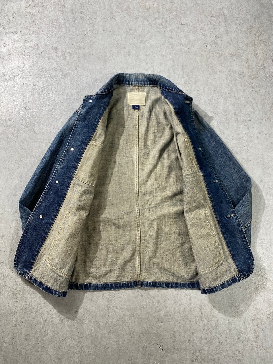 [L] 00s GAP 올드갭 데님 커버올 워크자켓 상품이미지4