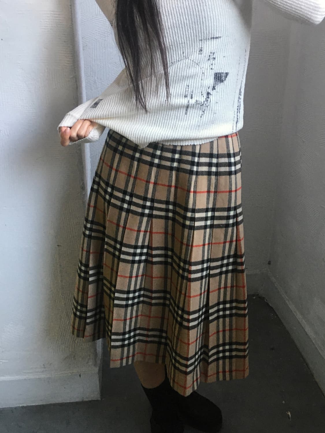 Burberrys 버버리 노바체크 플리츠 미디 스커트 상품이미지3