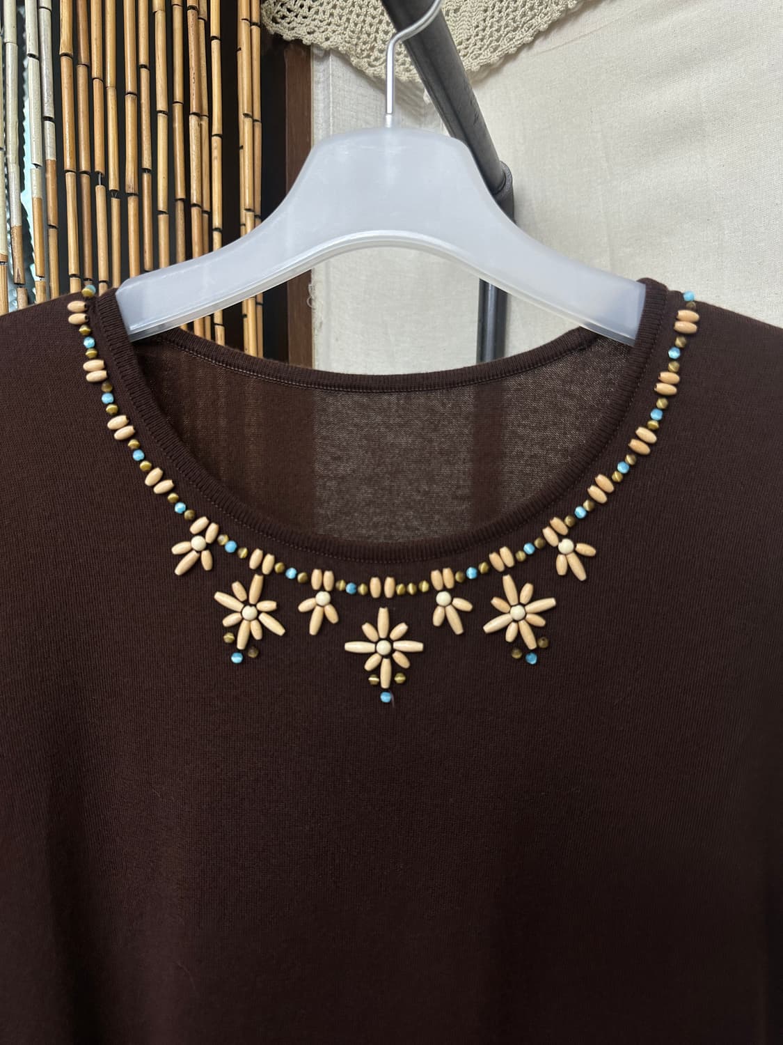 wood beads top 상품이미지2