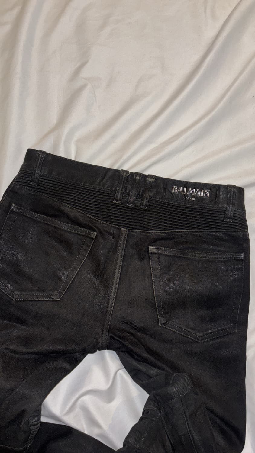 15AW Waxed Biker Jeans  상품이미지3