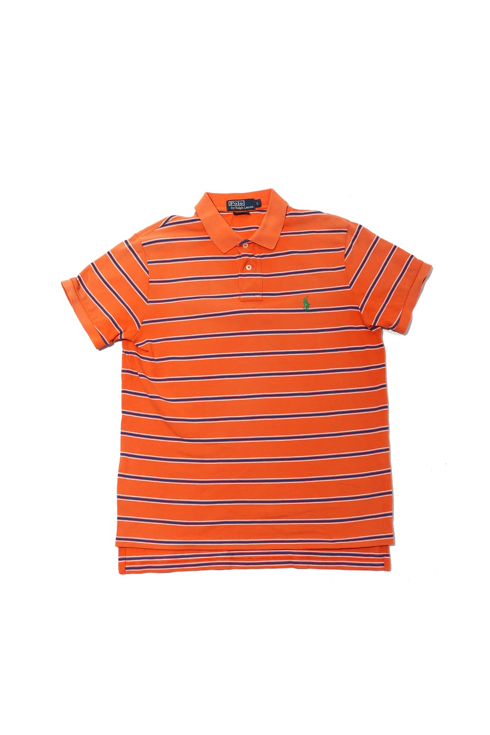 폴로 랄프 로렌 커스텀 핏 단가라 폴로 카라티 size L 상품이미지1