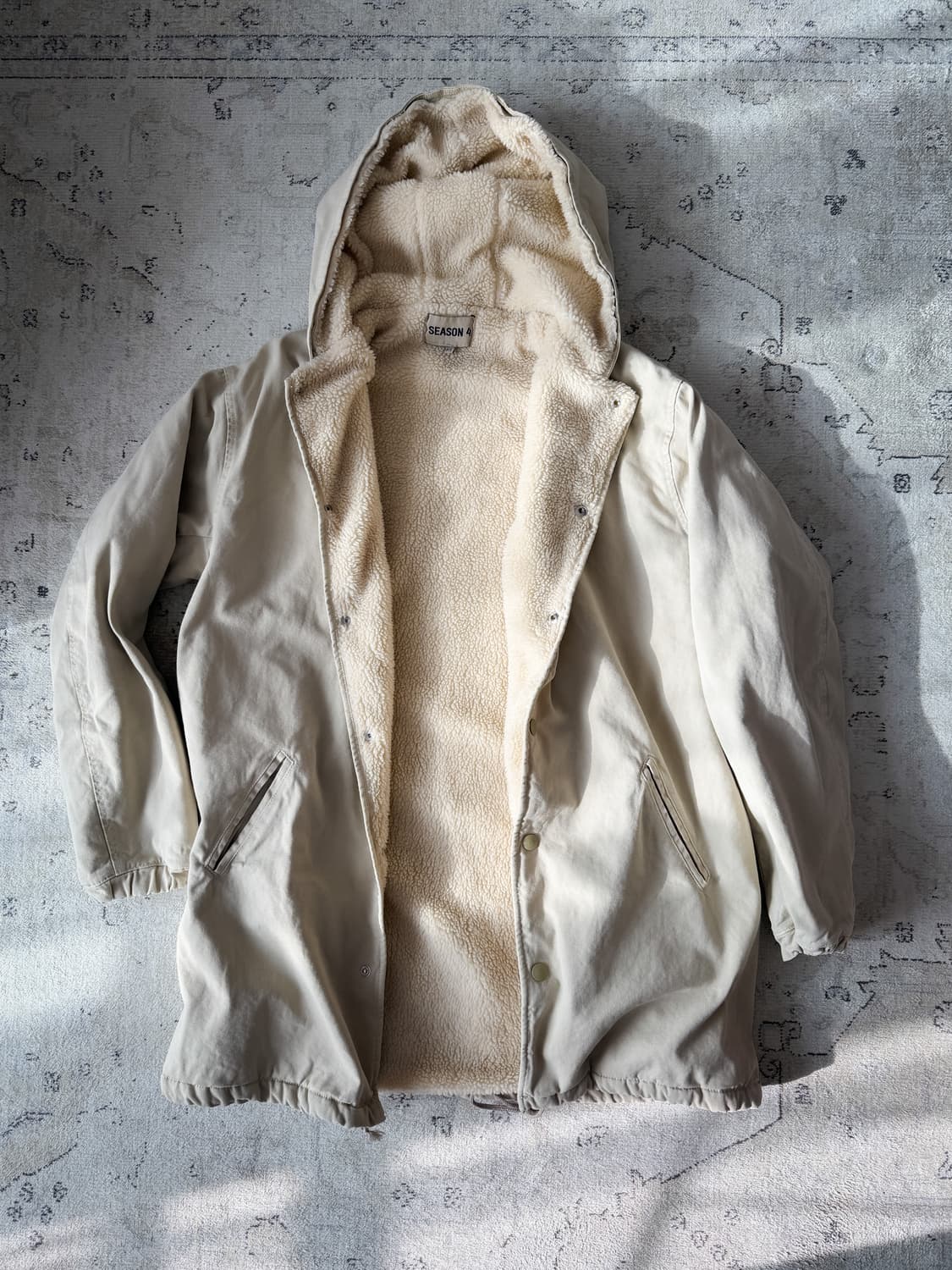 [XS] 이지시즌4 후드 코트 상품이미지3