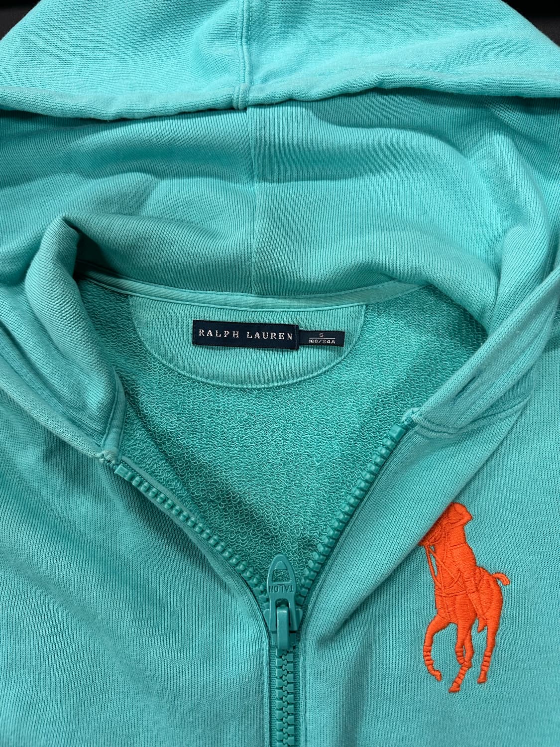 폴로 랄프로렌 빅포니 민트 후드 집업 상품이미지6