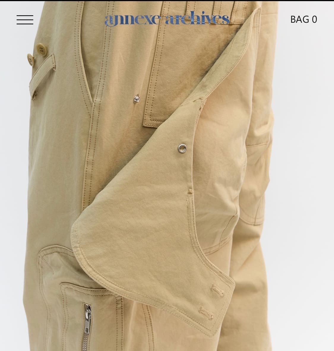Annexe Archives CONFINE PACK PANTS BEIGE 상품이미지6