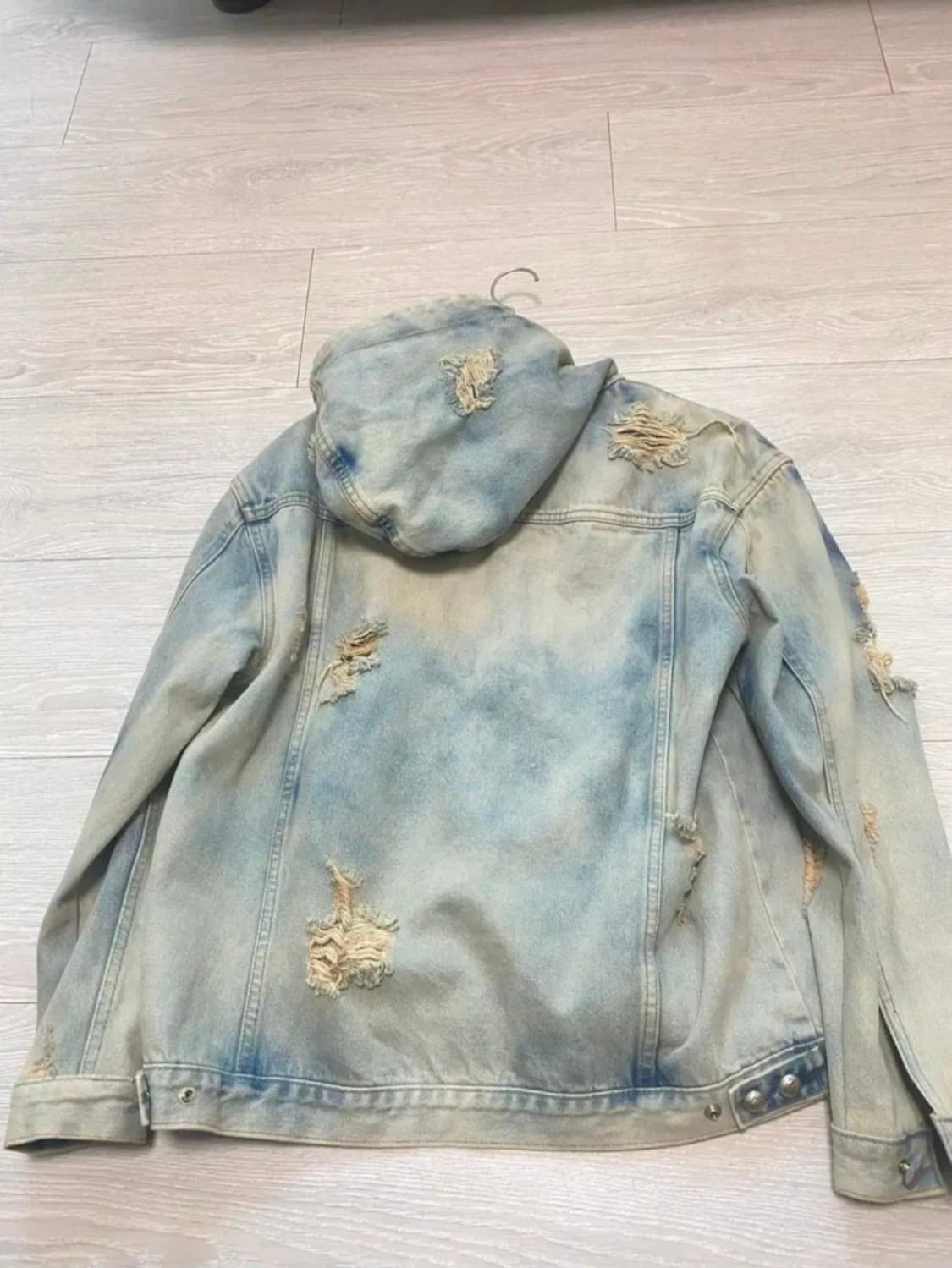 떠그클럽 데님 후디 집업 2사이즈 팔아요 상품이미지3