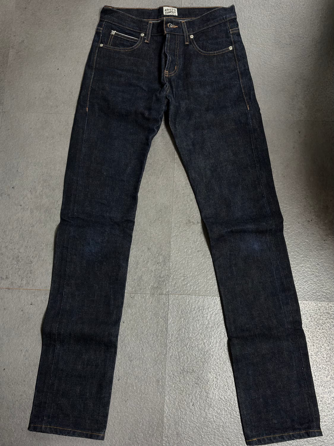 네이키드앤페이머스 딥인디고셀비지 스키니가이 30사이즈 상품이미지1