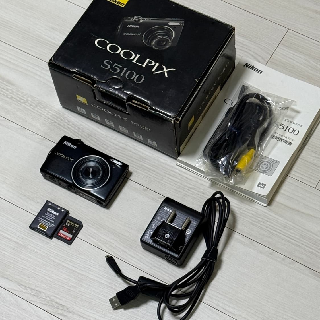 츄 디카) 니콘 쿨픽스 S5100 빈티지 디카 디지털카메라 블랙 상품이미지1