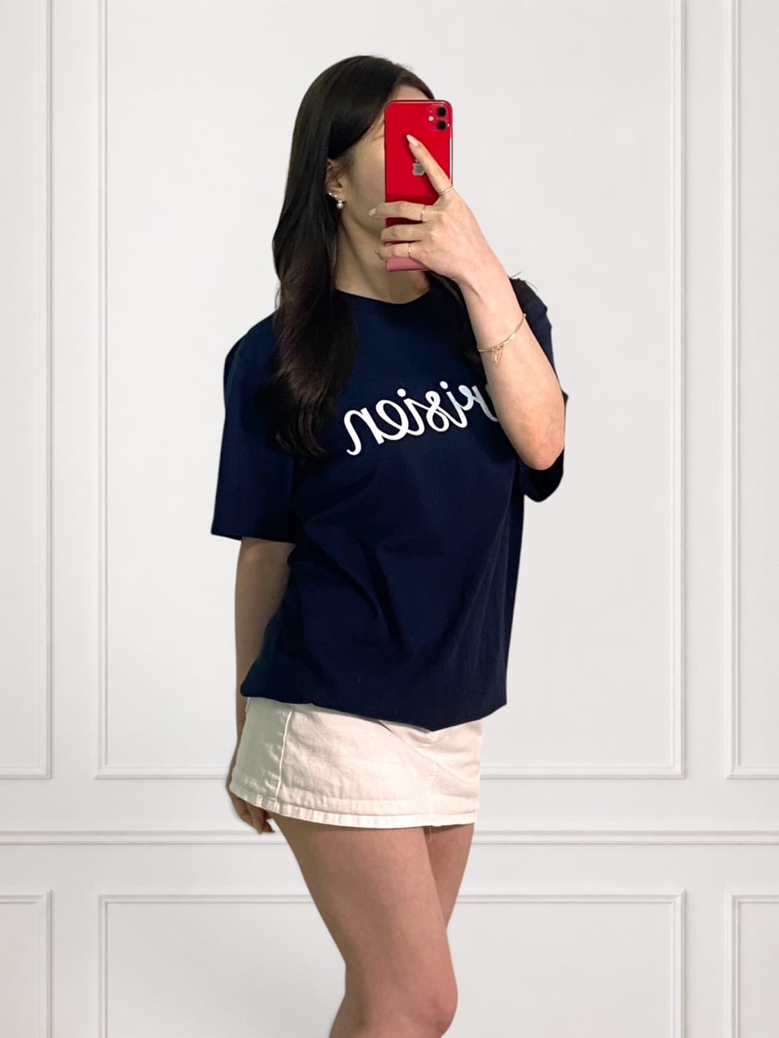 메종키츠네 빅로고 라운드티 상품이미지3