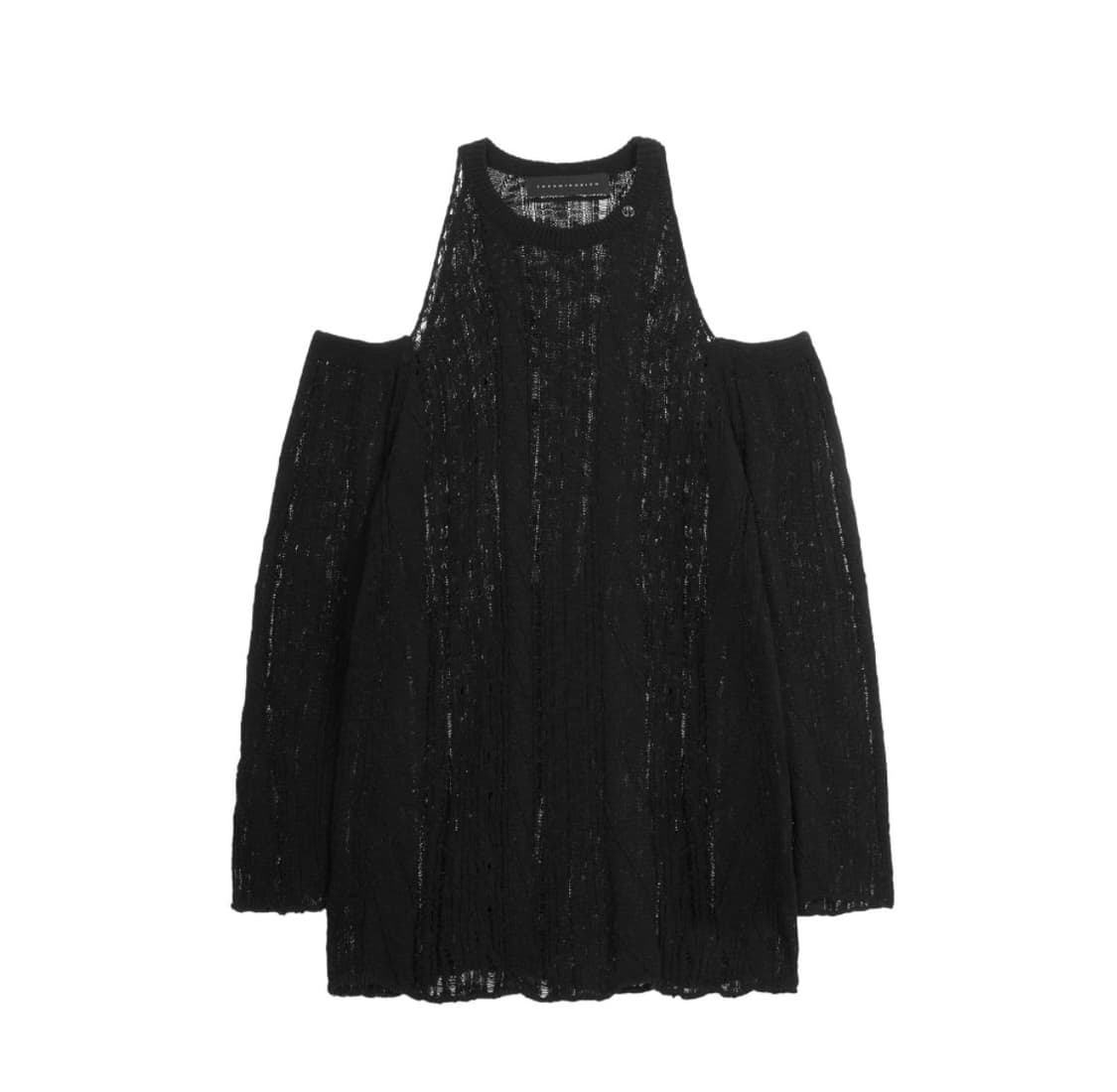 (장원영 착용) 트리밍버드 오프숄더 케이블 니트 상품이미지7