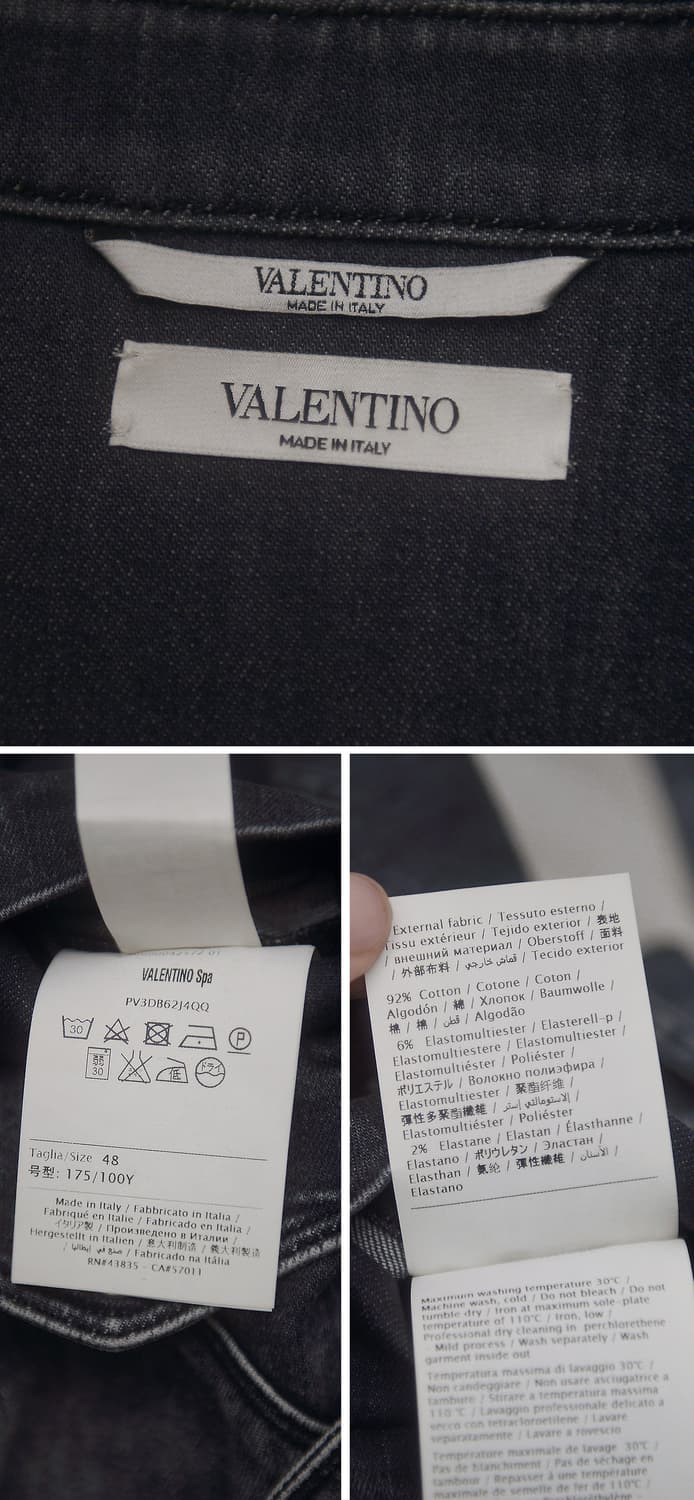 발렌티노 워시드 데님 웨스턴 셔츠 버튼 자켓 (48 / 100) 상품이미지10