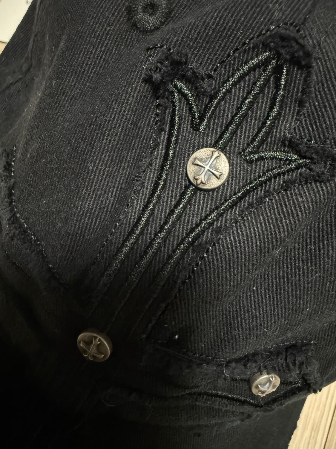 일본스트릿브랜드 서플라이어  크로스 패치 워싱볼캡 상품이미지4