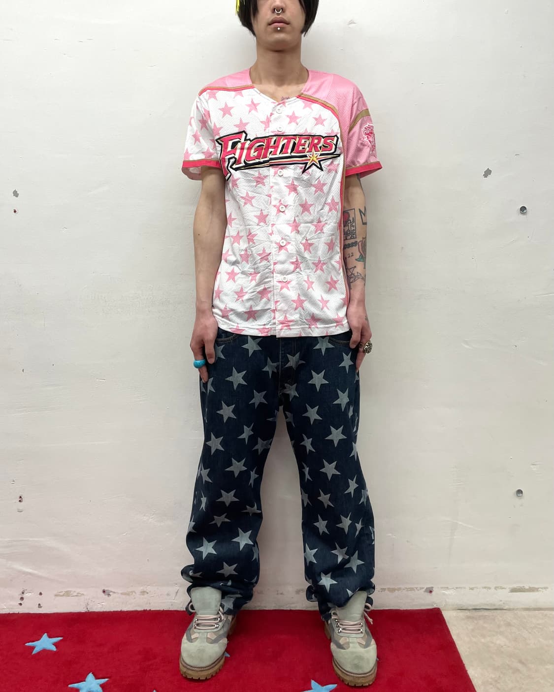 Baseball Pink Star T-shirt  상품이미지3
