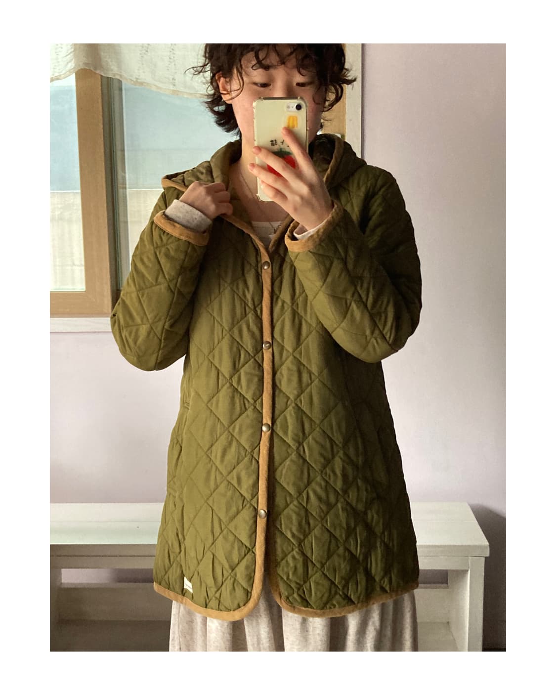 sm2 카키 퀄팅 자켓 상품이미지2