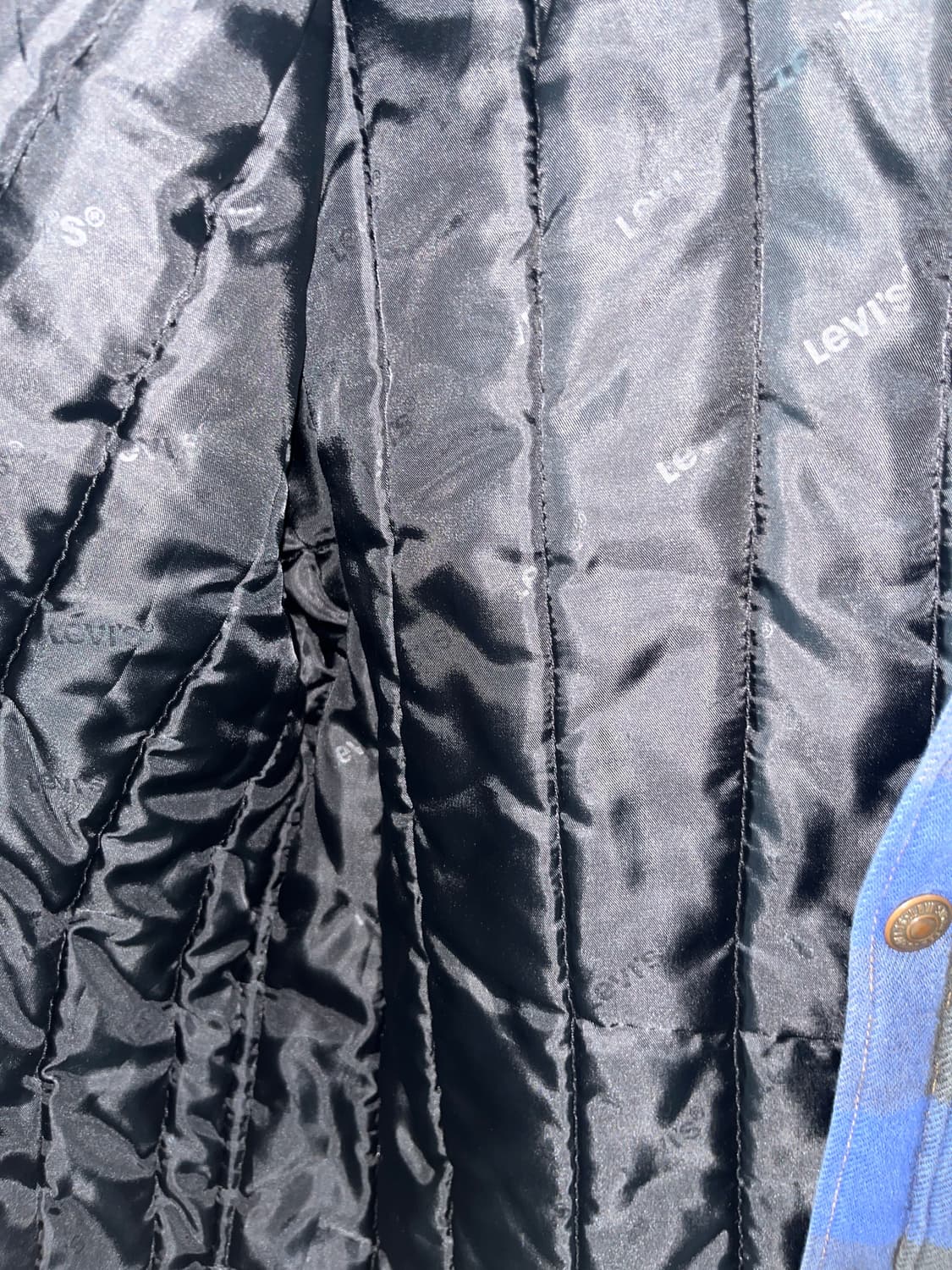 리바이스 누빔 체크 셔츠 자켓 키즈 165(남성S) 상품이미지4