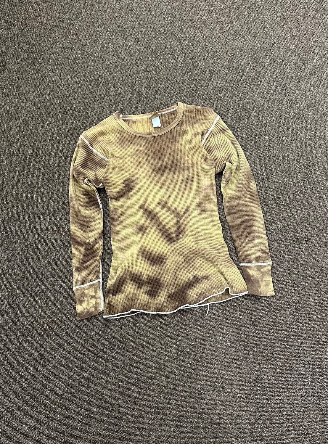 M)Japanese vintage 타이다이 와플 크루넥 롱슬리브 상품이미지1