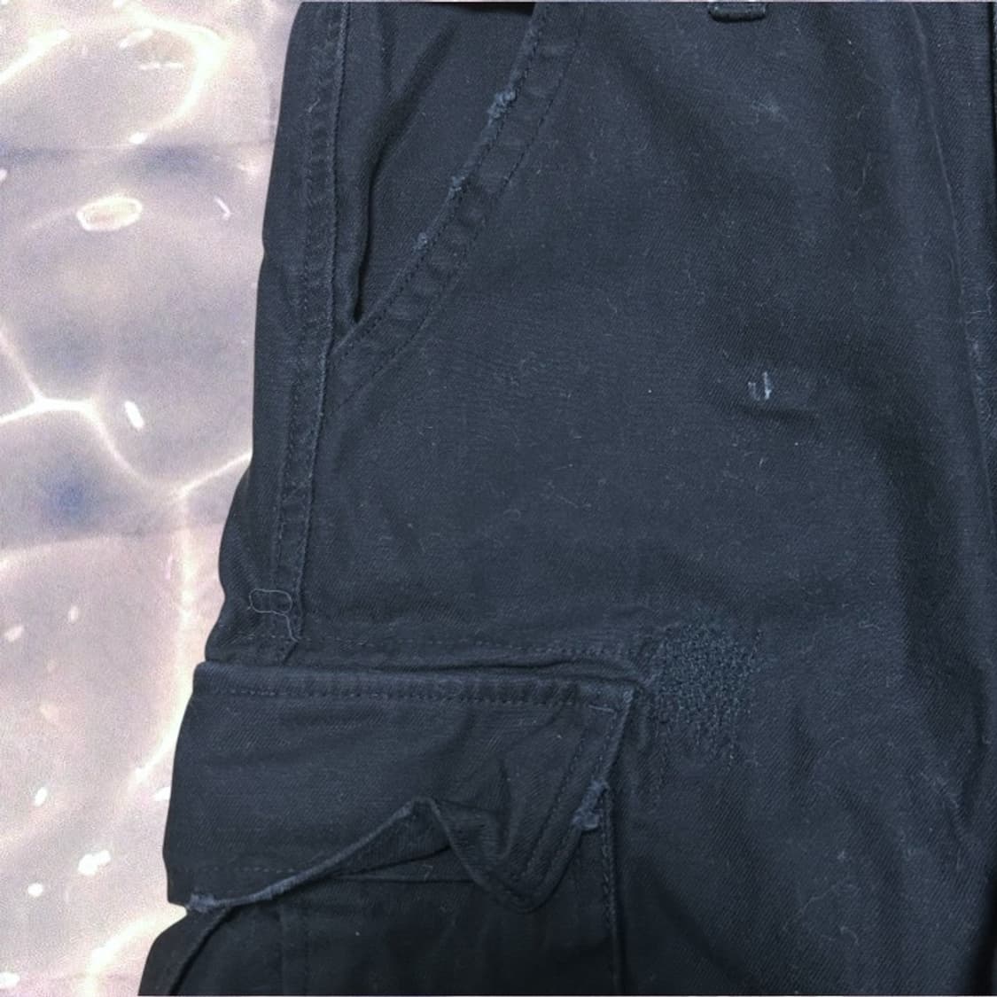 빈티지 블랙 카고 와이드 팬츠 30  상품이미지7