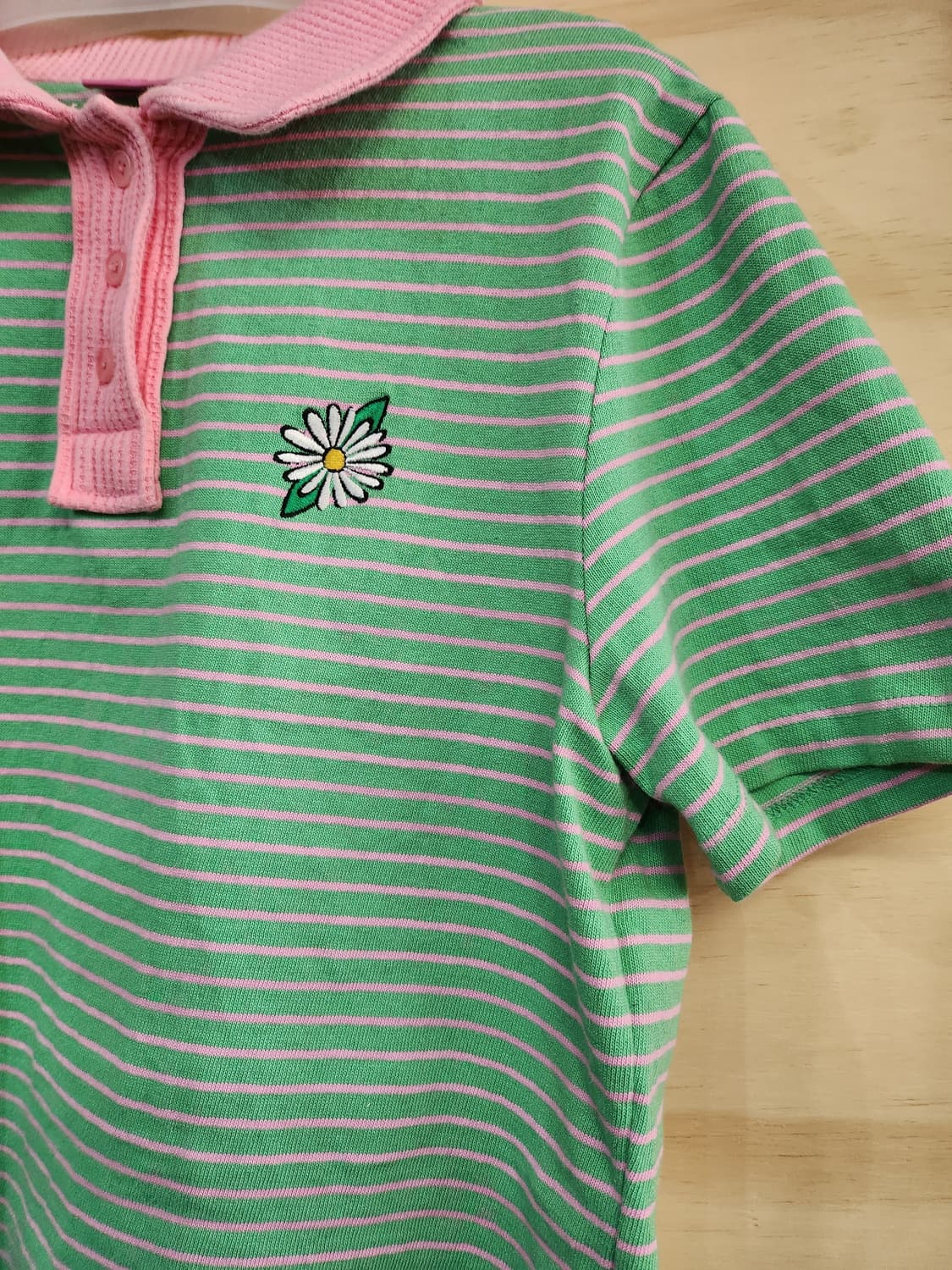 1167) CLUMPPY 스트라이프 카라 반팔티 상품이미지3